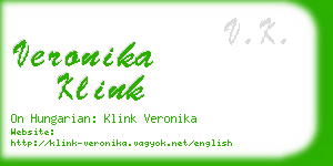 veronika klink business card